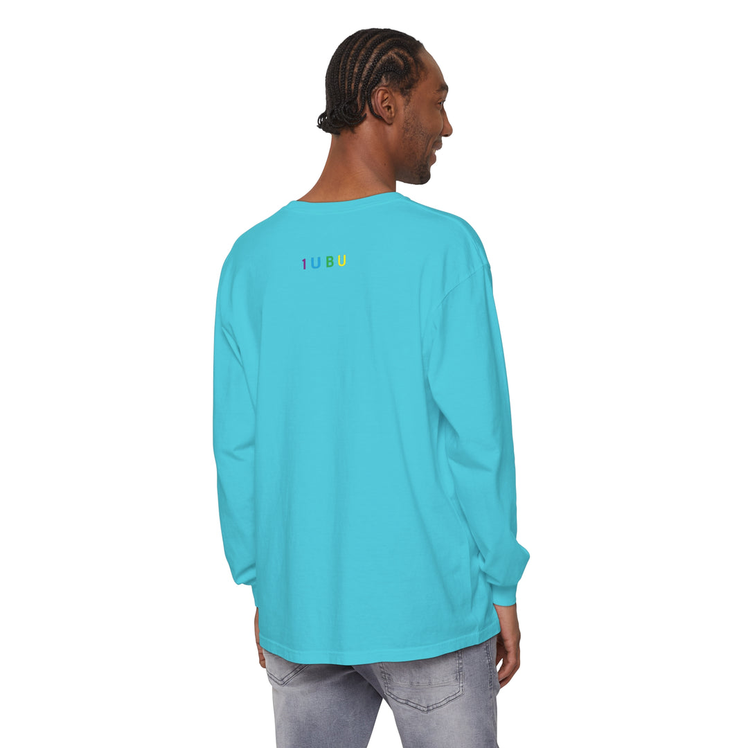 Garment-dyed Long Sleeve T-Shirt - Unisex Multifaceted Black