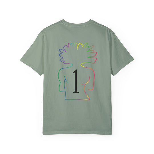 Garment-Dyed T-shirt - MultiFaceted -with logo on back