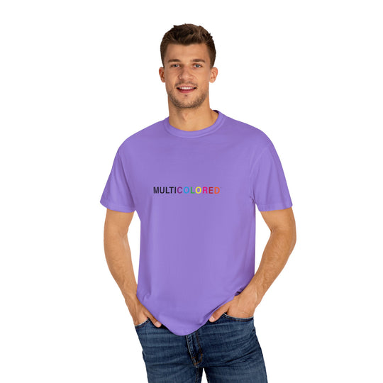 Garment-Dyed T-shirt - MultiColored -with logo on back