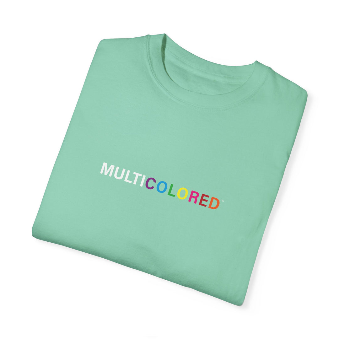Garment-Dyed T-shirt - White Multicolored Tee