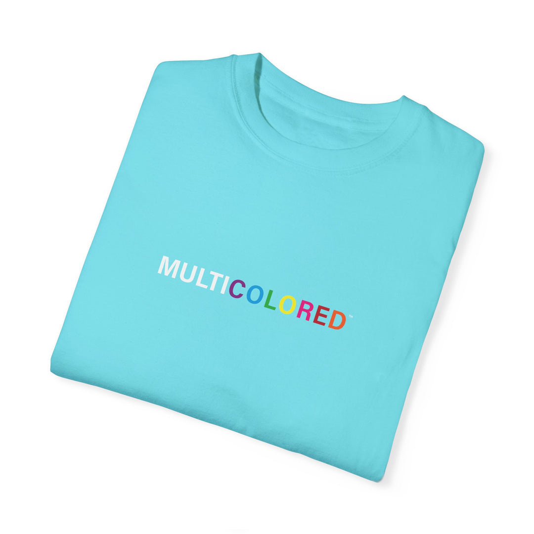 Garment-Dyed T-shirt - White Multicolored Tee