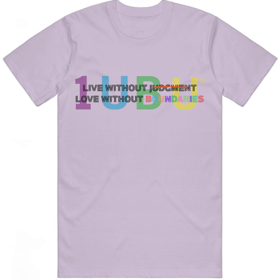 Colorful Classic Graphic T'shirt - Live without Judgement