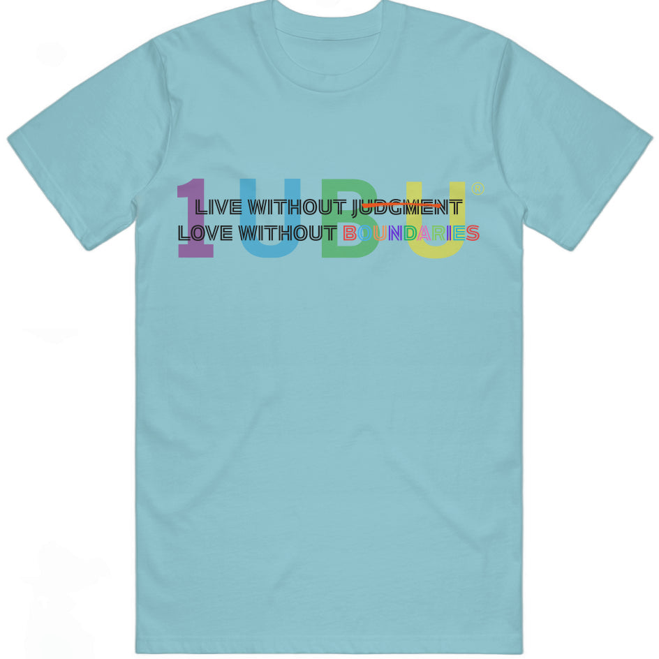 Colorful Classic Graphic T'shirt - Live without Judgement