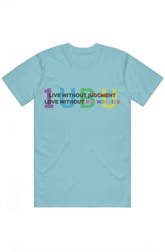 Colorful Classic Graphic T'shirt - Live without Judgement