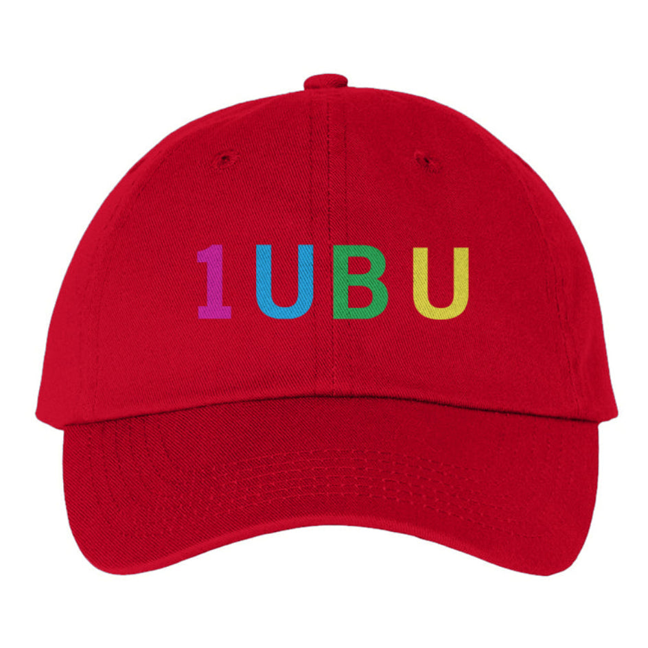 1UBU Embroidered Red Dad Hat