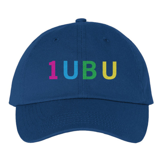 1UBU Embroidered Dad Hat Blue