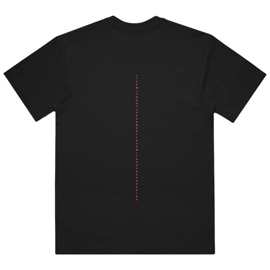 1UBU Men’s Box Tee white streetwear t-shirt with red chest logo