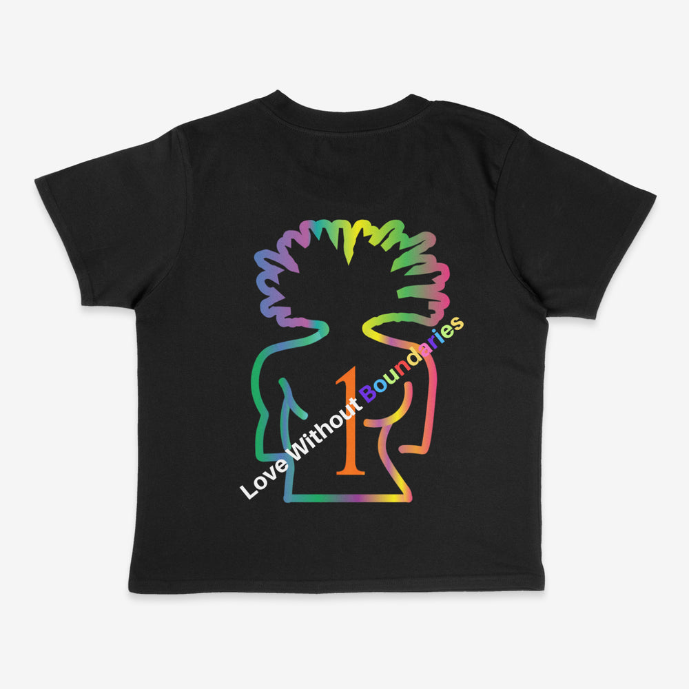 Modern Boxy Hip Length Tee - Logo Back