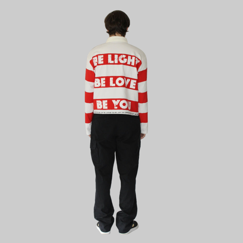 Red Stripe Modern Rugby Shirt