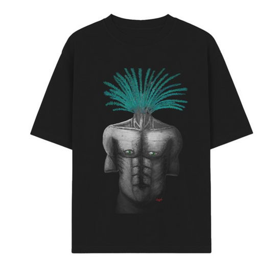 1UBU black graphic shirt