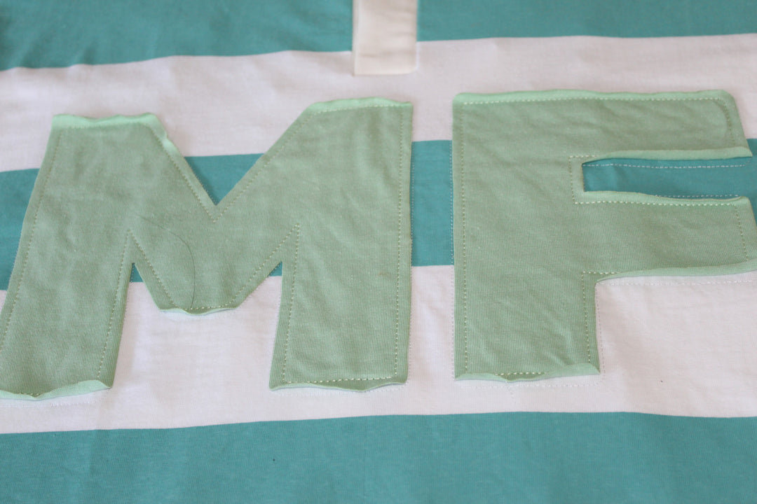 MultiFaceted Rugby Shirt - Teal Sripe