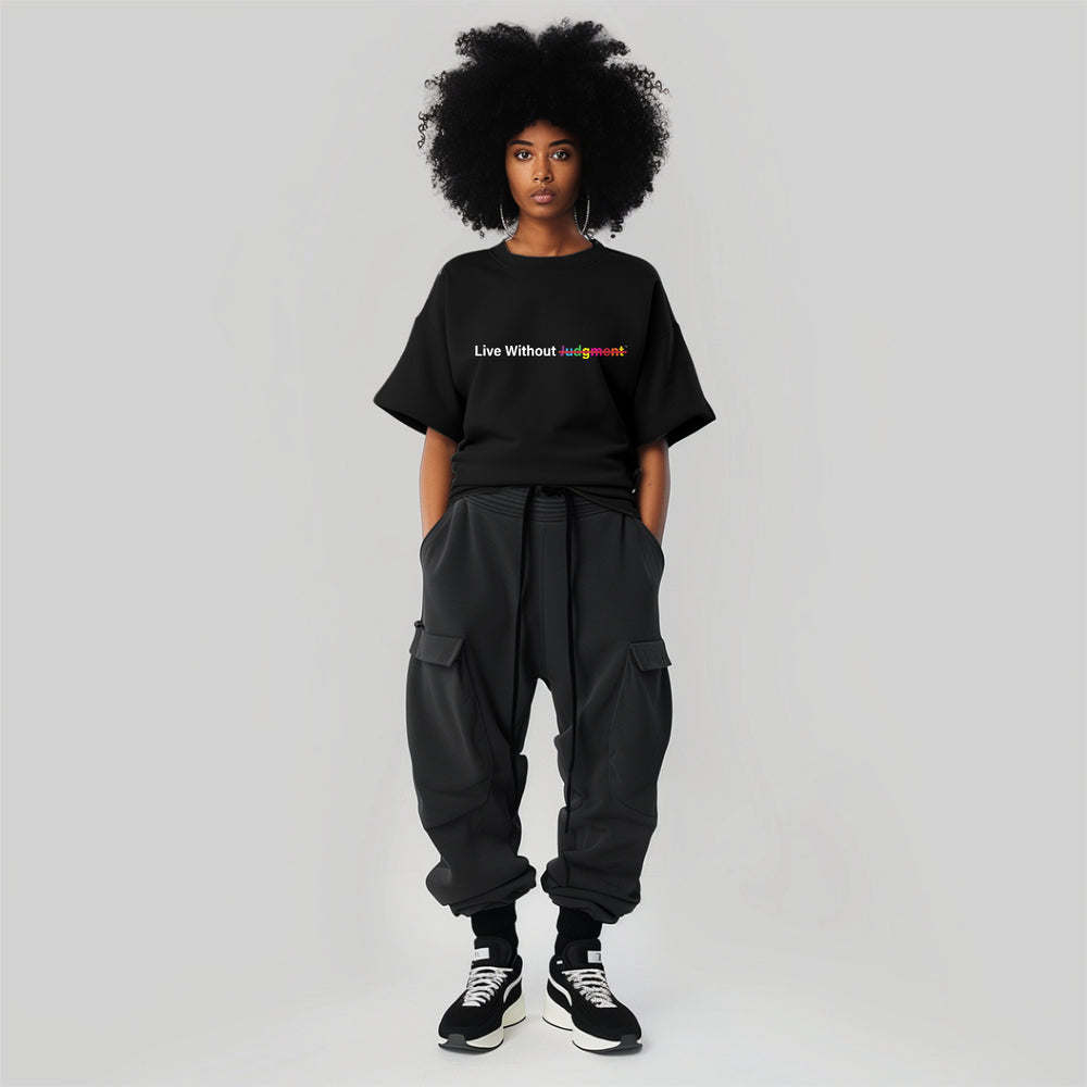 Oversized Garment-Dyed Drop-Shoulder Tee