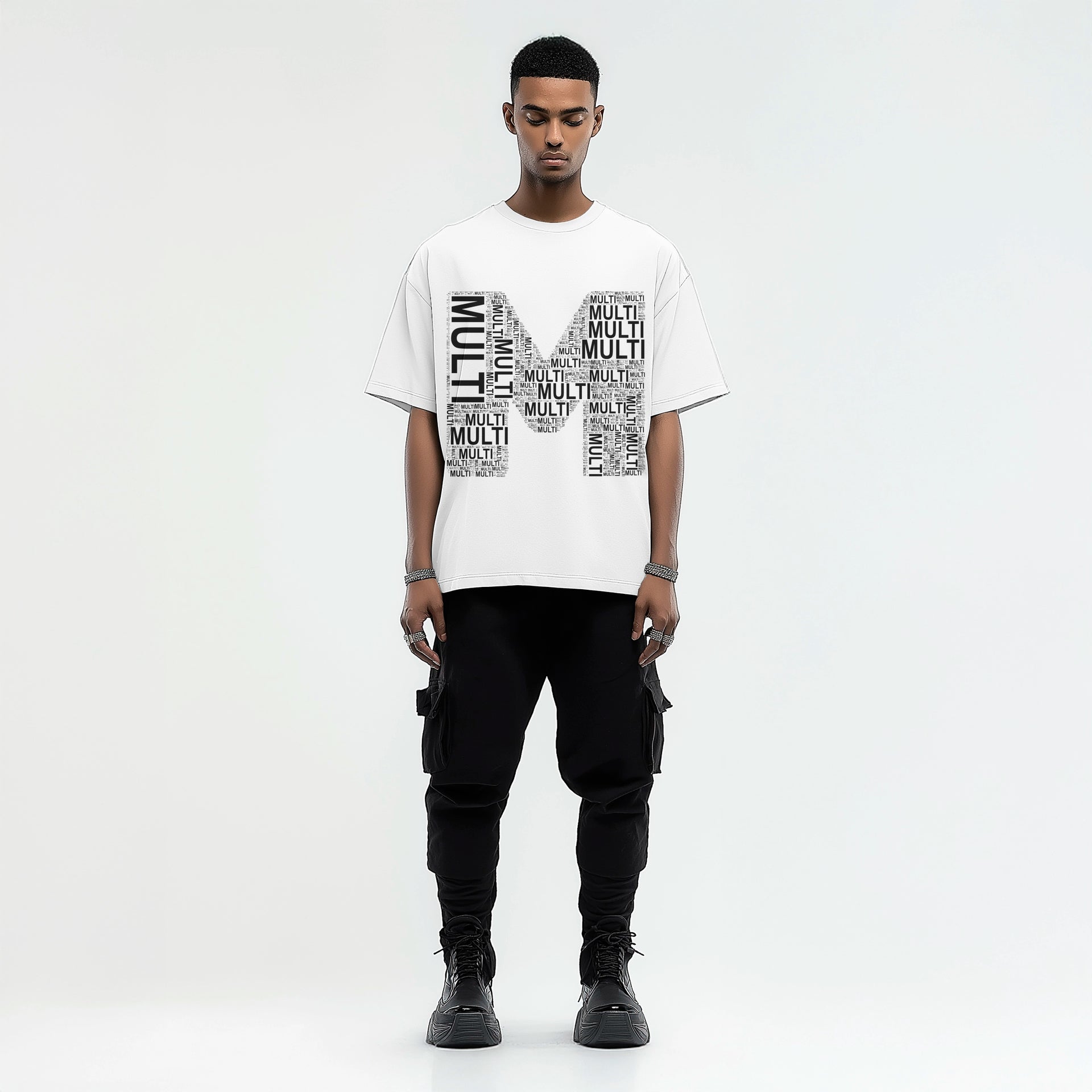 Multifaceted 2 Oversized Drop-Shoulder Tee