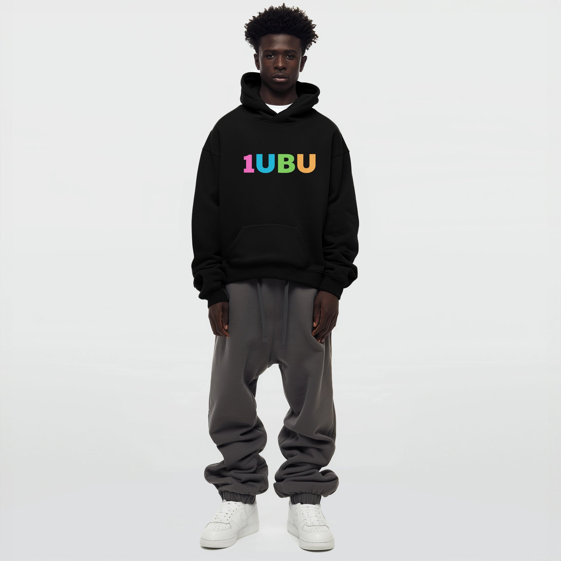 Classic Embroidered Heavy Hoodie - Oversized Heavy weight drop shoulder Hoodie