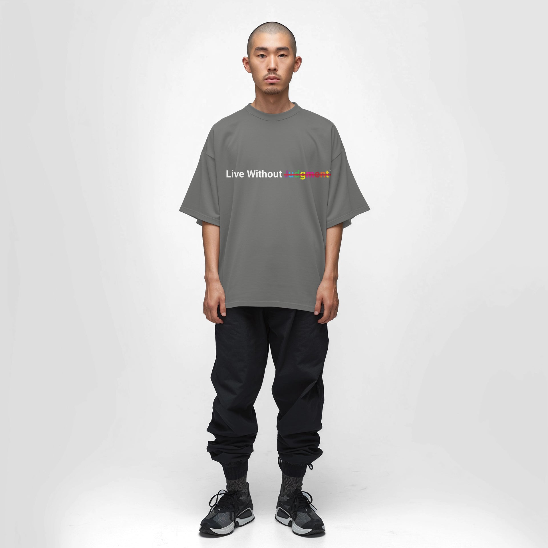 Humanities - Oversized drop shoulder Tee w/ Logo Back