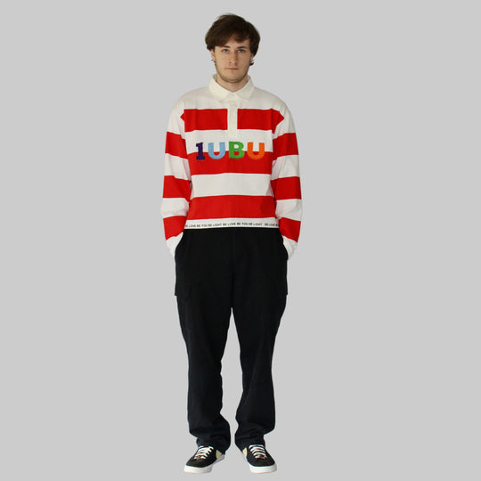 Red Stripe Modern Rugby Shirt