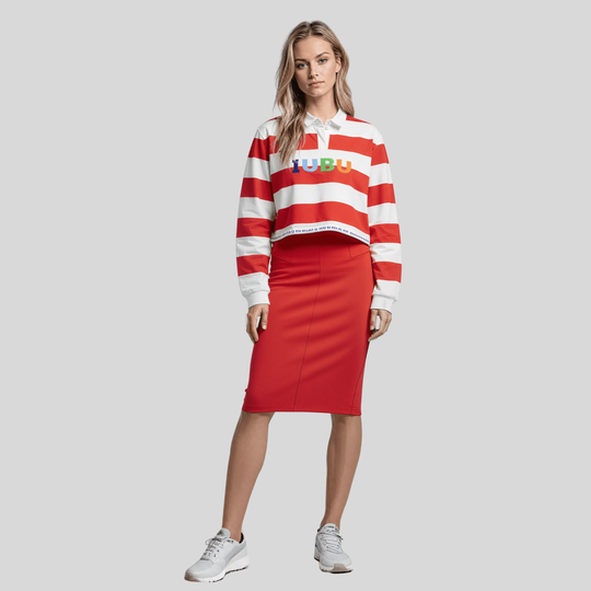 Red Stripe Modern Rugby Shirt