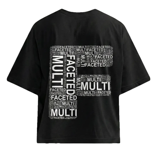 Streetwear Crop Tee - Oversized Drop shoulder Graphic Tee