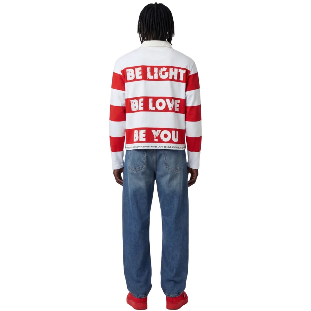 Rugby Shirt for men and women - Red Stripe Modern