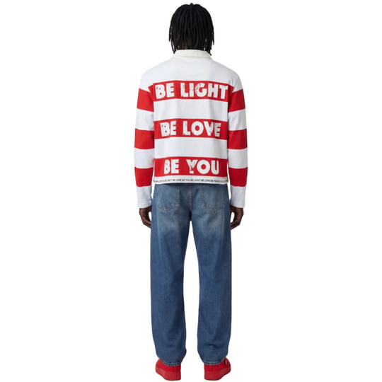 Rugby Shirt for men and women - Red Stripe Modern