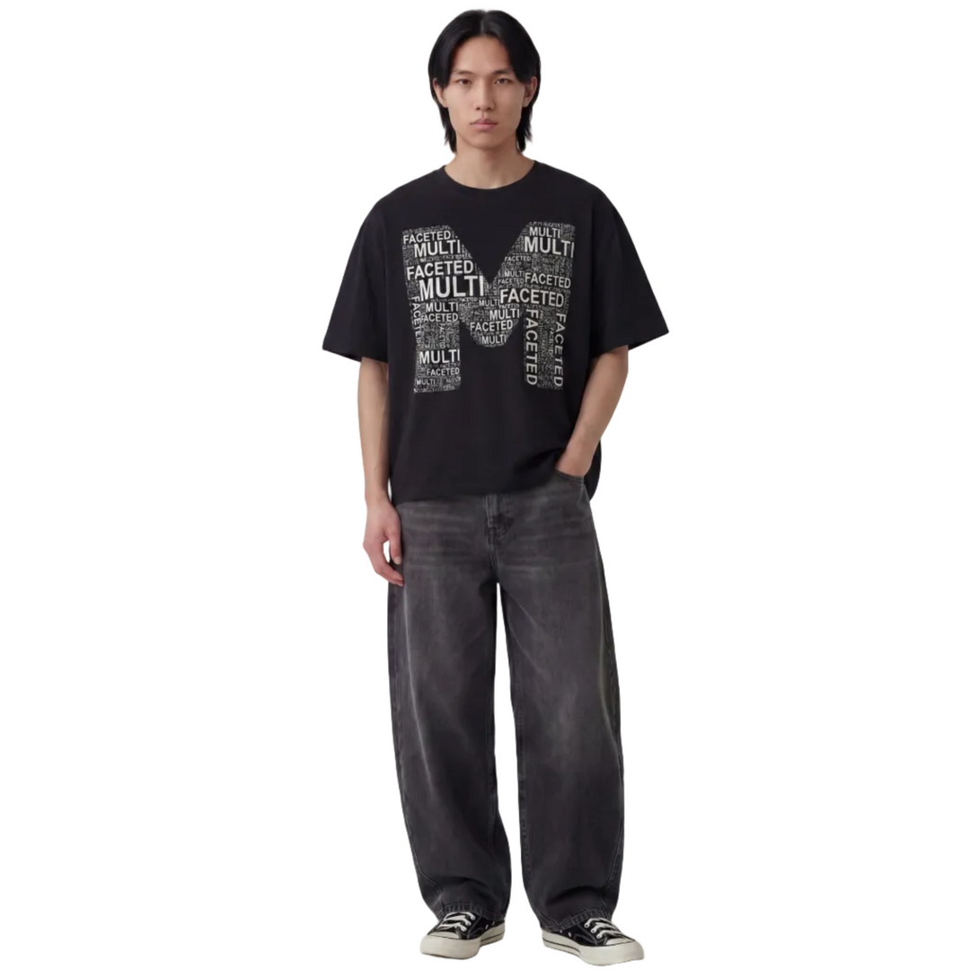 Streetwear Crop Tee - Oversized Drop shoulder Graphic Tee